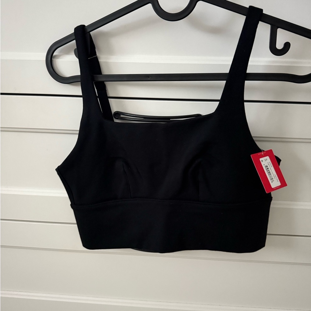 NWT: Spanx Sleek Black square neck bralette